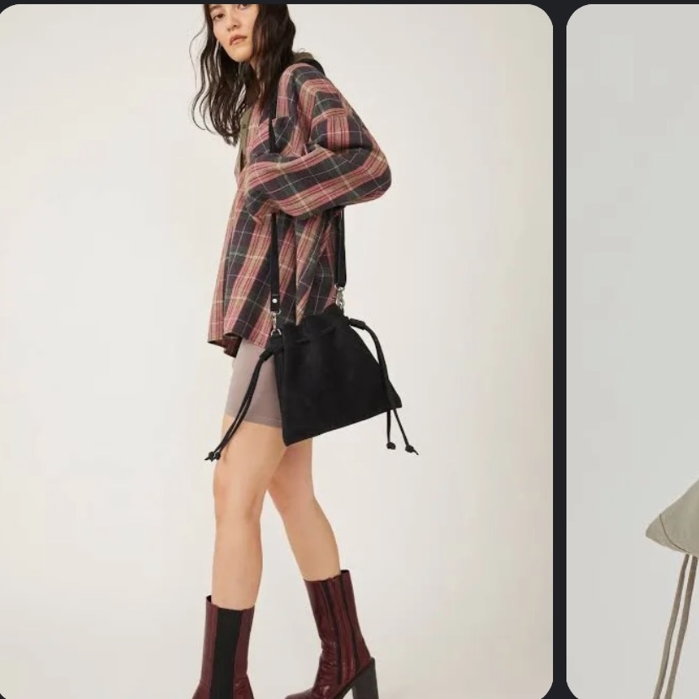 Free People Billie Suede Crossbody Bag